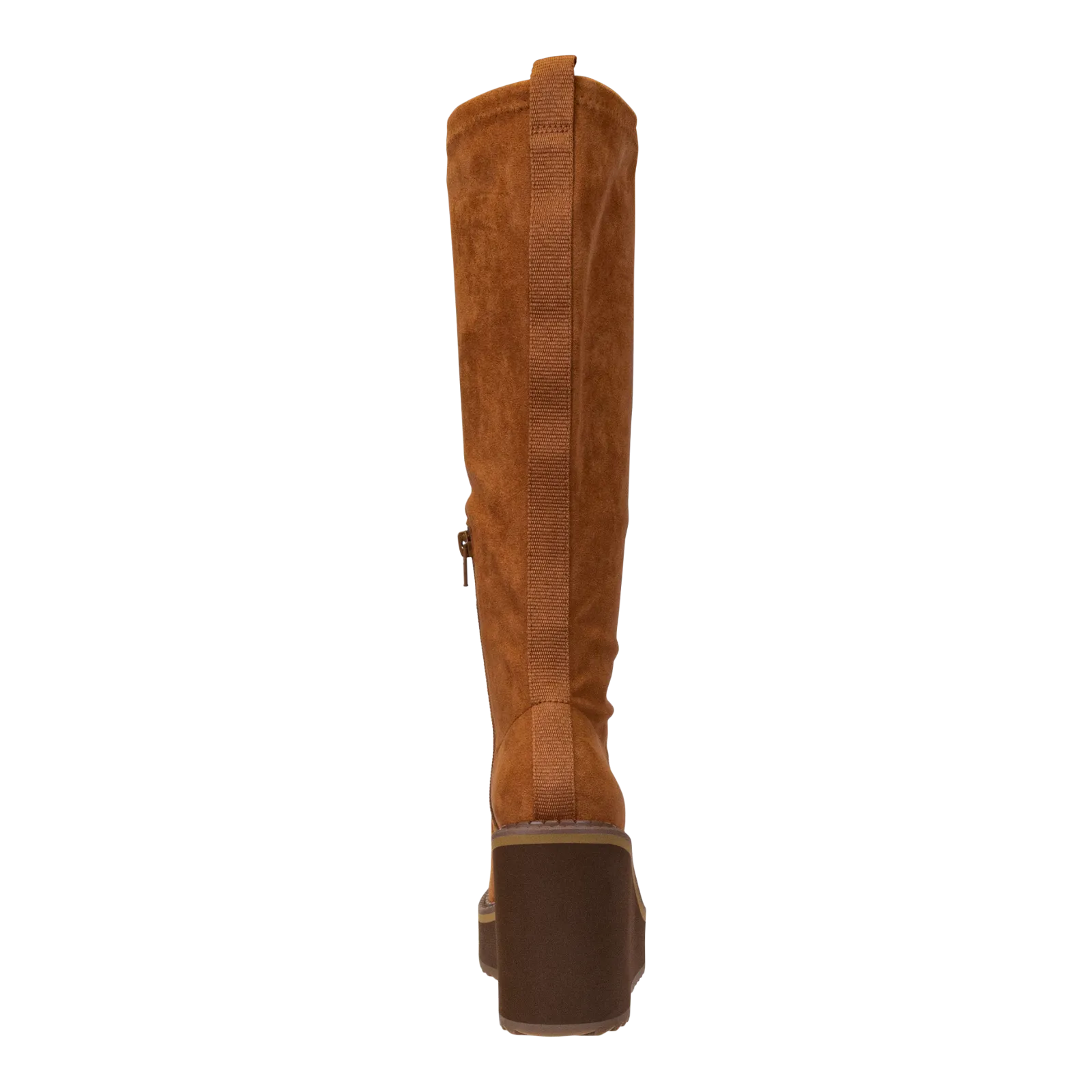 APEX in CAMEL Wedge Knee High Boots