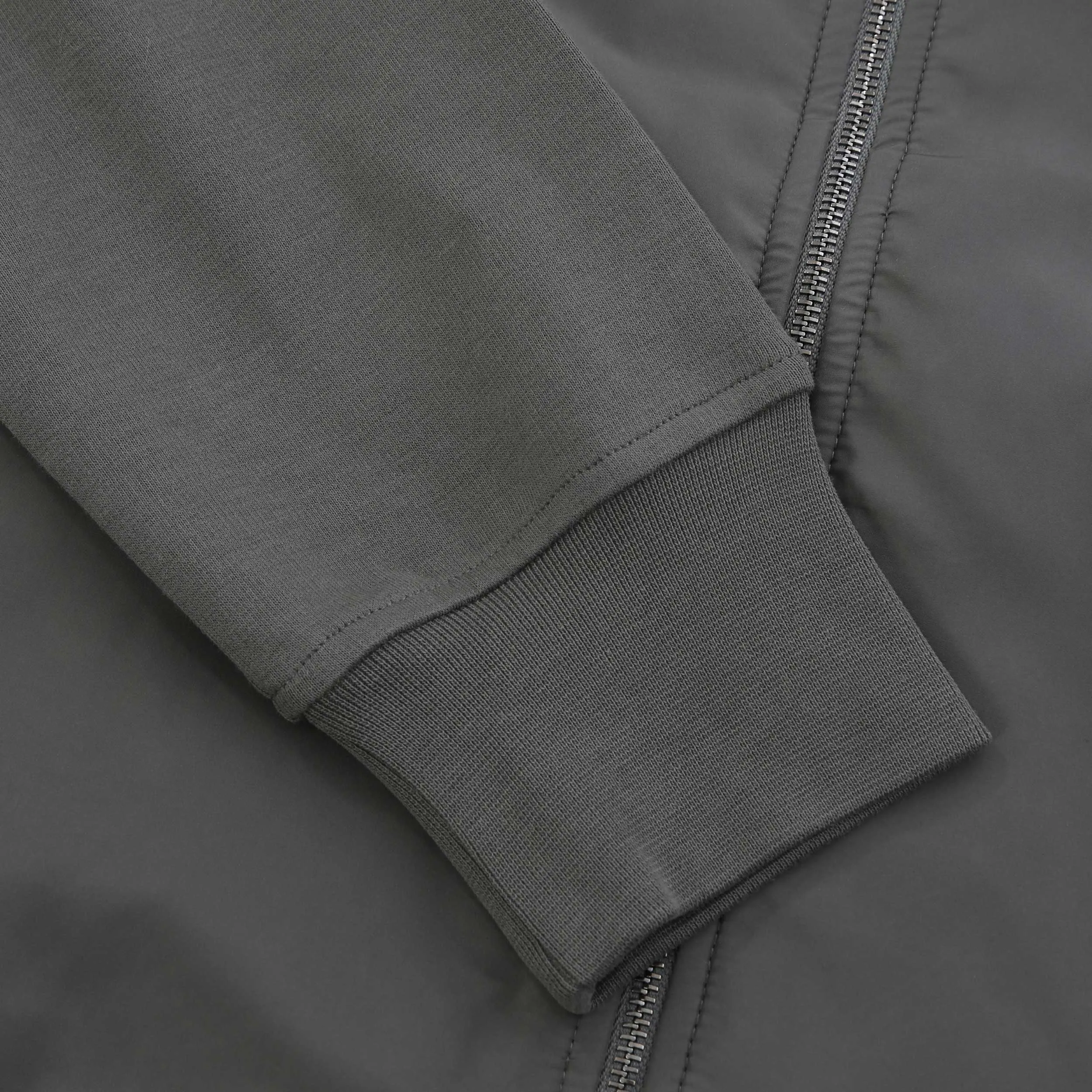 Belstaff Alloy Zip Thru Hoody Knitwear in Gunmetal