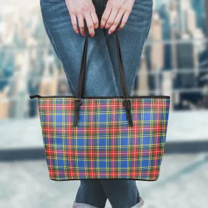 Bethune Tartan Leather Tote Bag