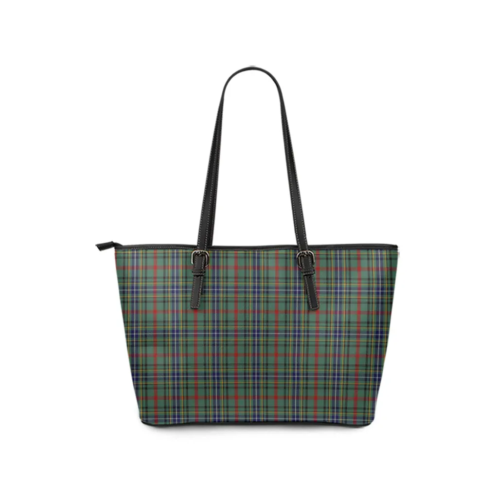 Bisset Tartan Leather Tote Bag