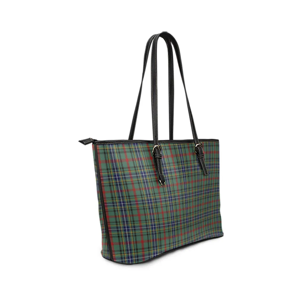 Bisset Tartan Leather Tote Bag