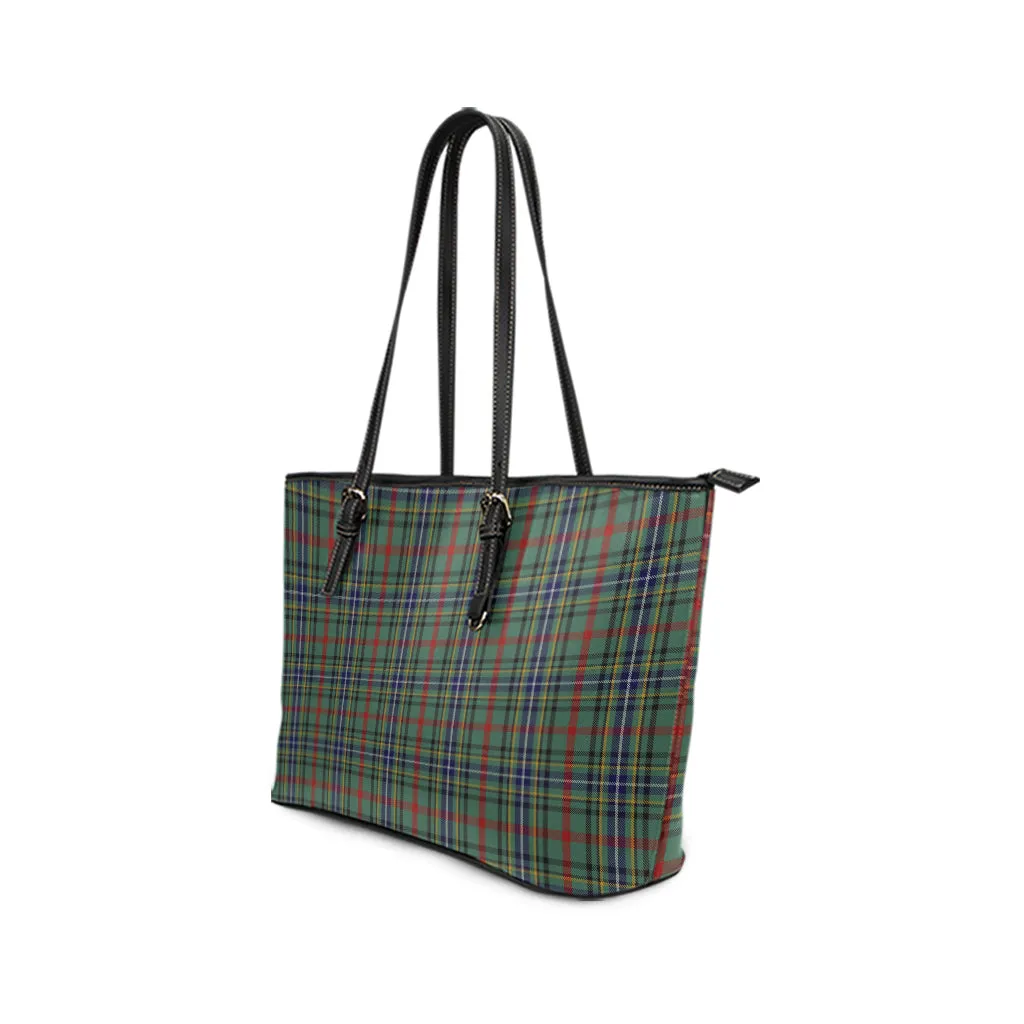 Bisset Tartan Leather Tote Bag