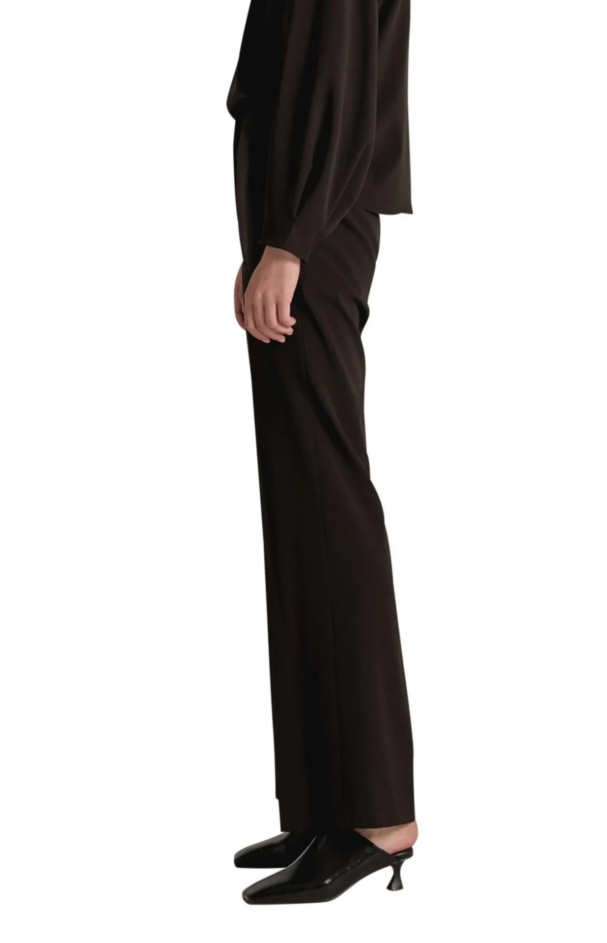 Black Basic Straight Pants