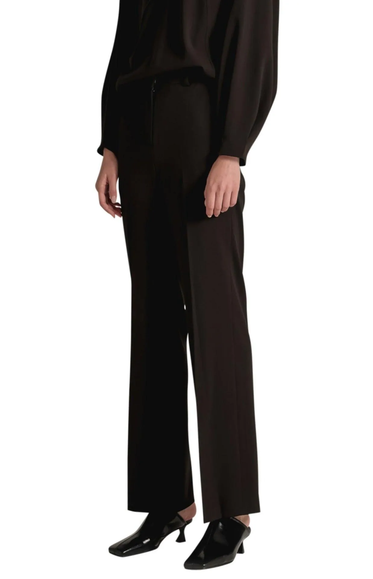 Black Basic Straight Pants