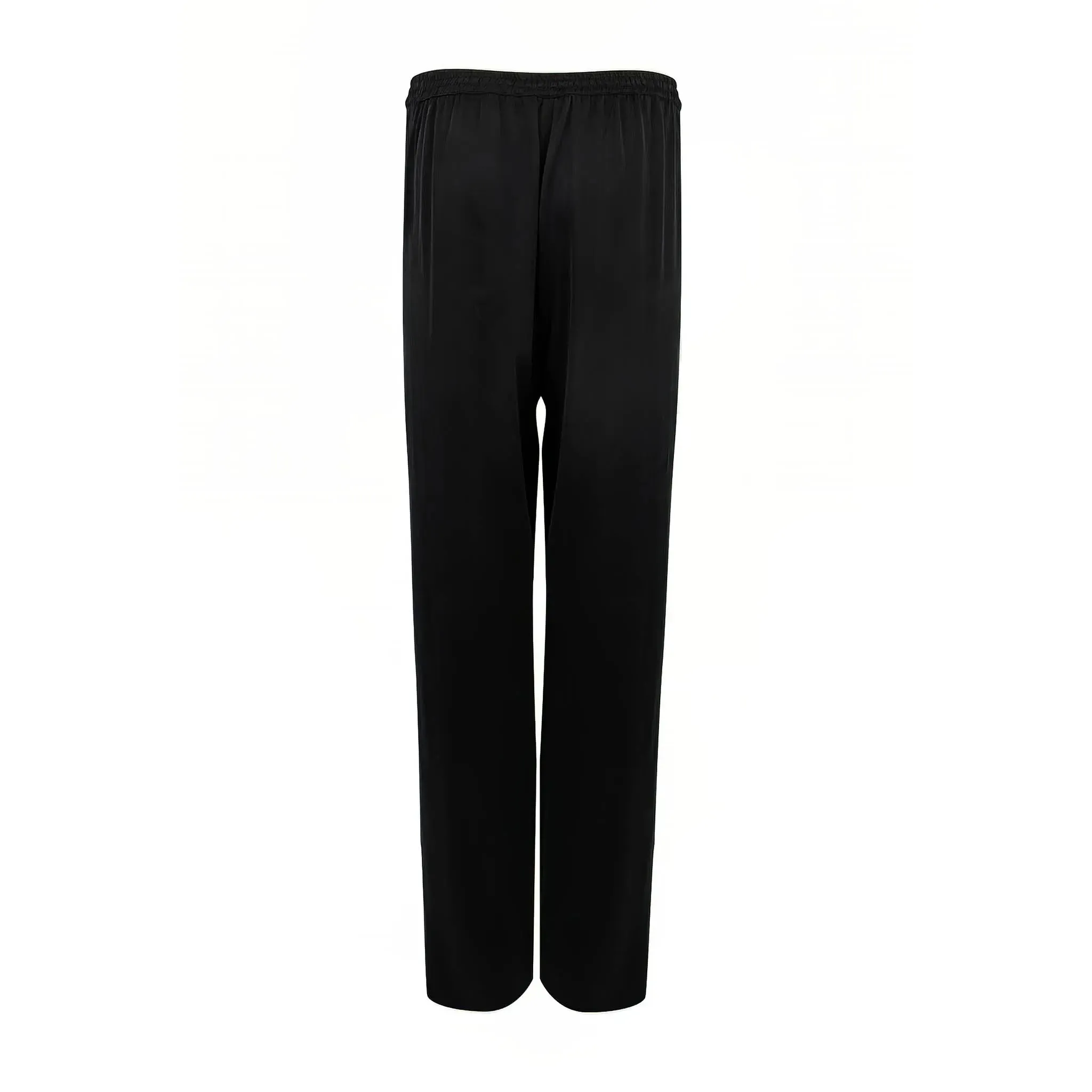 Black Silk Dreamscape Pyjama Pants