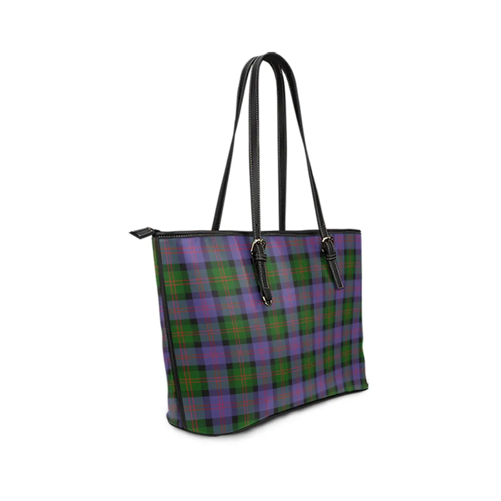 Blair Modern Tartan Leather Tote Bag