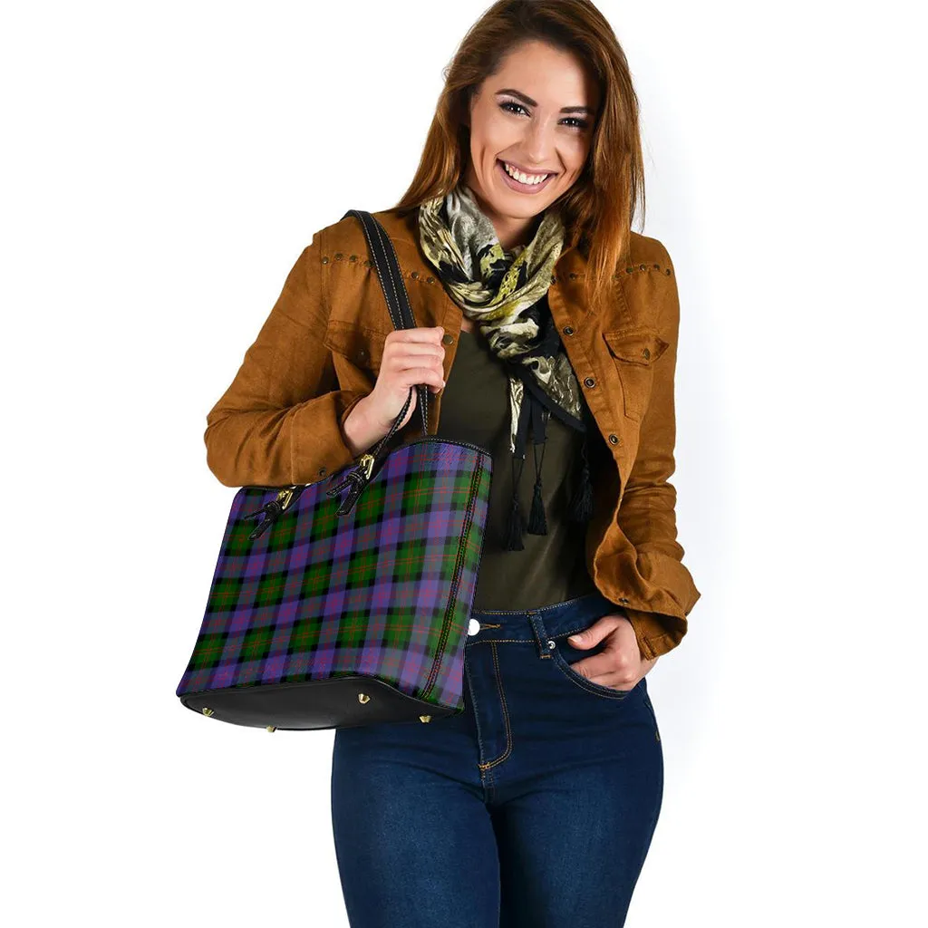 Blair Modern Tartan Leather Tote Bag