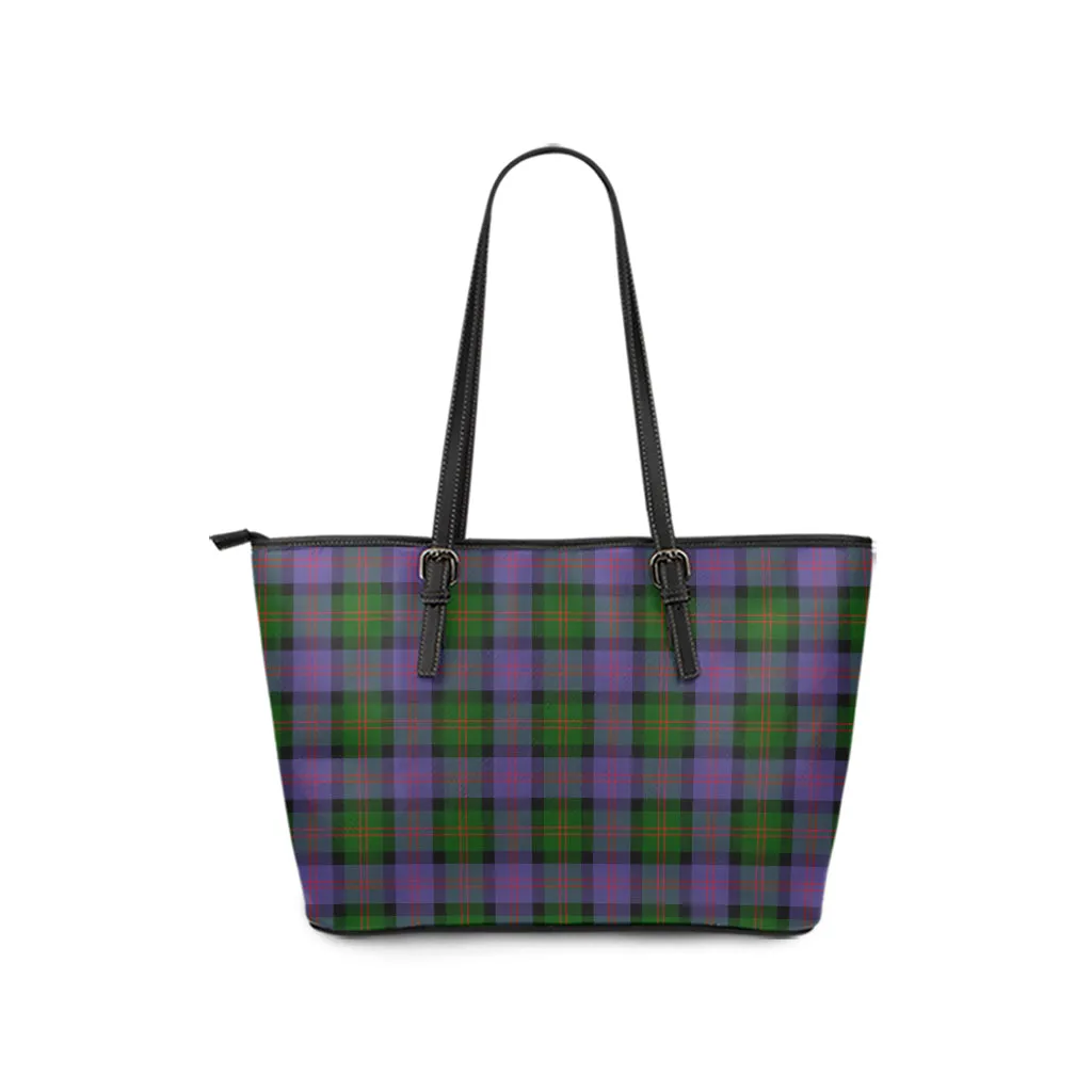 Blair Modern Tartan Leather Tote Bag