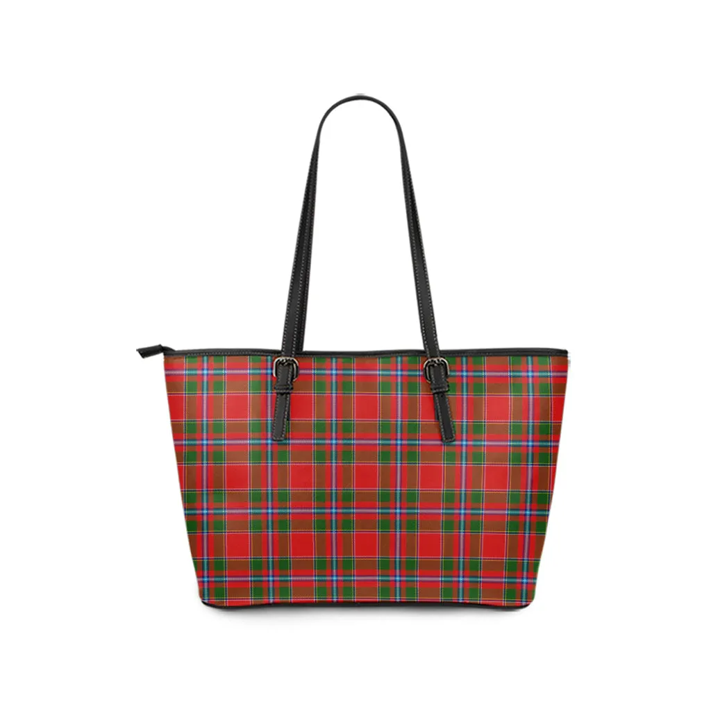 Butter Tartan Leather Tote Bag