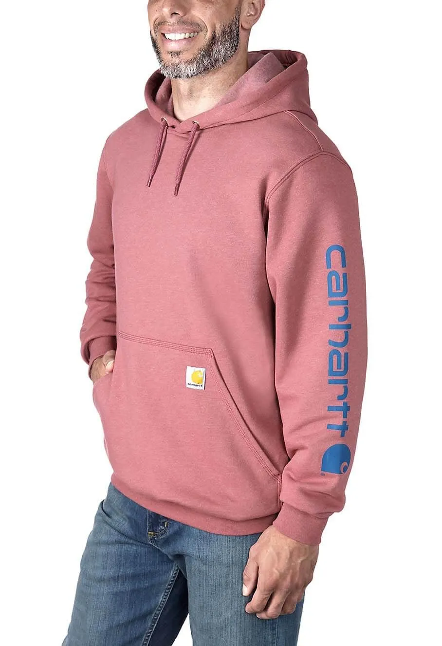 Carhartt&#x20;Hoodie&#x20;Logo&#x20;Sleeve&#x20;Loose&#x20;Fit&#x20;K288&#x20;-&#x20;Apple&#x20;Butter&#x20;Heather