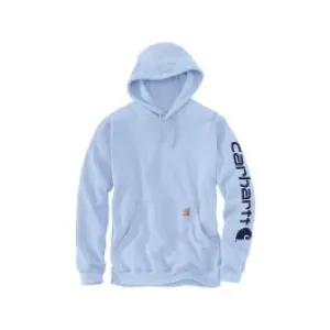 Carhartt&#x20;Hoodie&#x20;Logo&#x20;Sleeve&#x20;Loose&#x20;Fit&#x20;K288&#x20;-&#x20;FOG&#x20;Blue