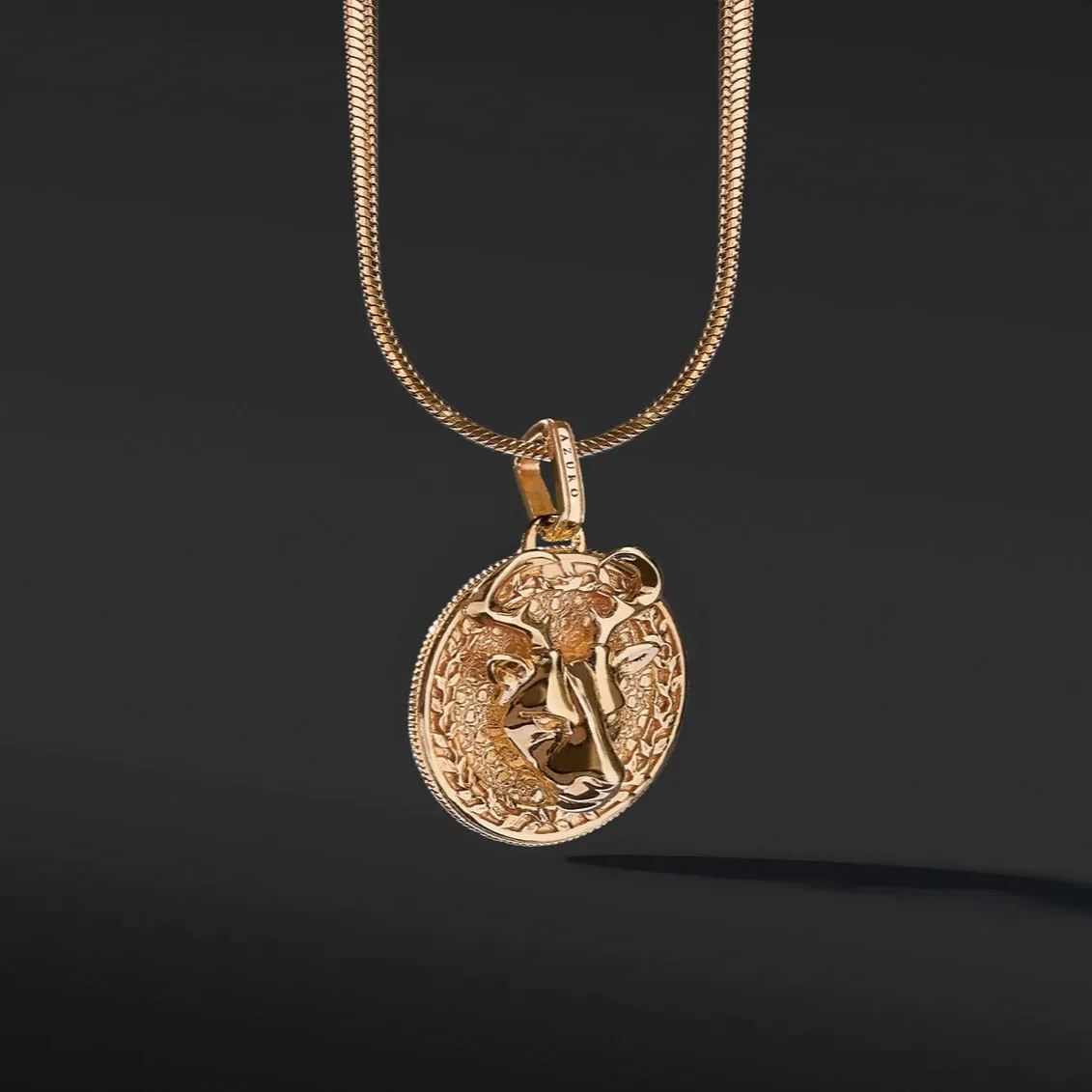 Deer Gold Pendant Necklace