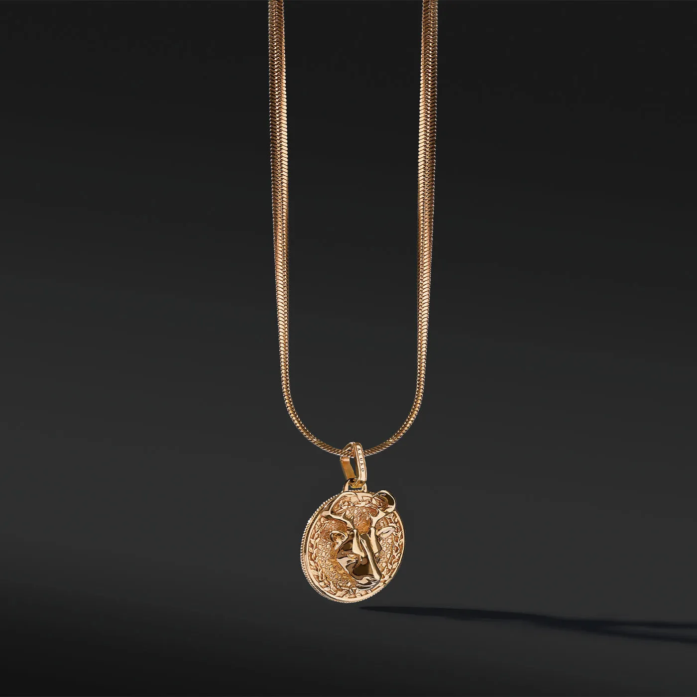 Deer Gold Pendant Necklace