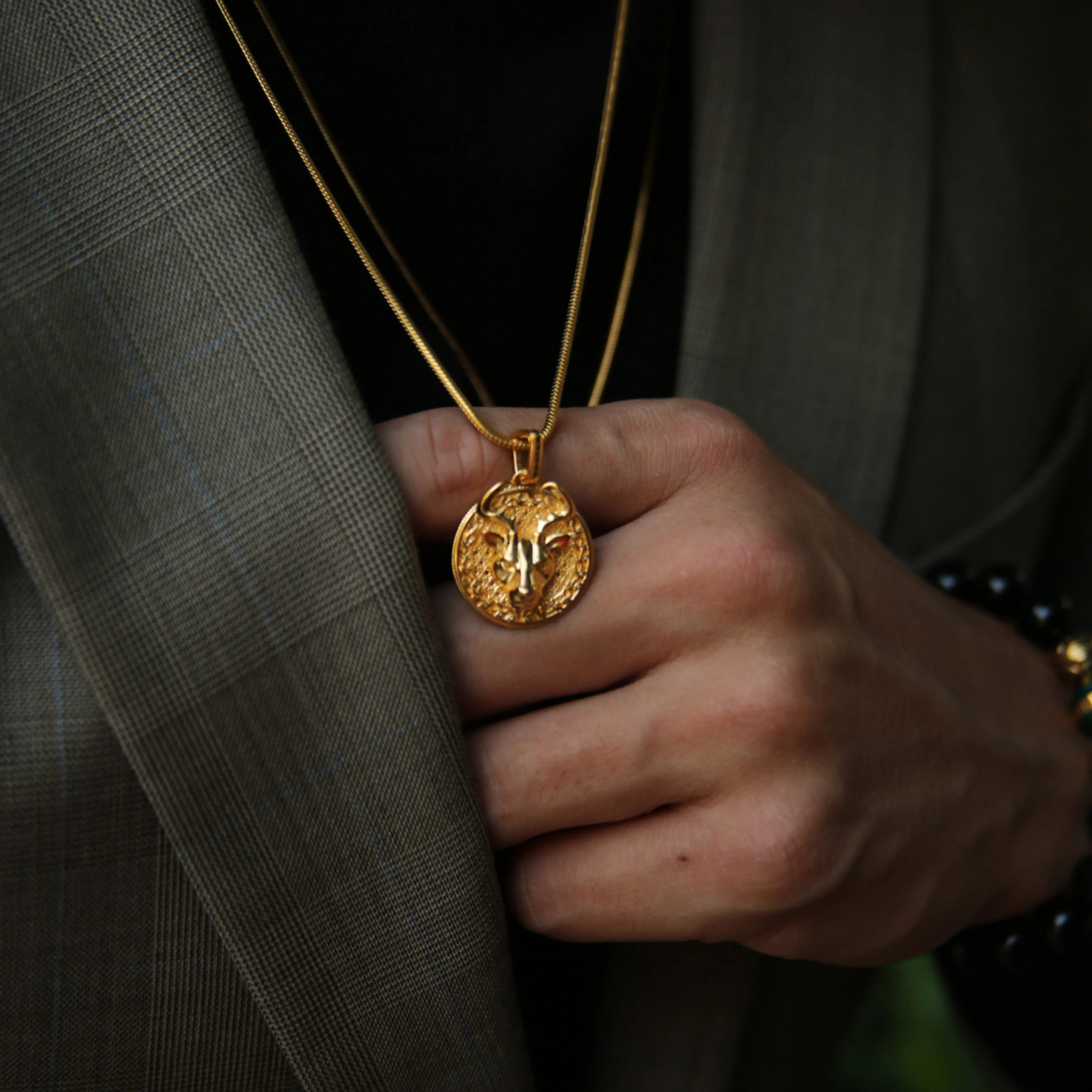 Deer Gold Pendant Necklace