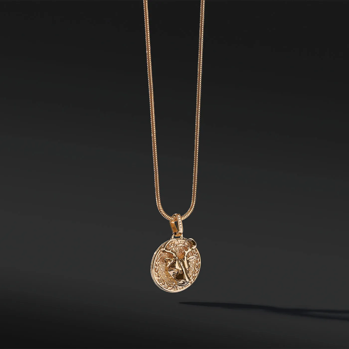 Deer Gold Pendant Necklace