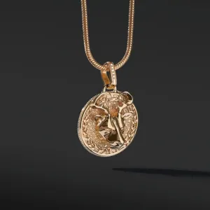 Deer Gold Pendant Necklace