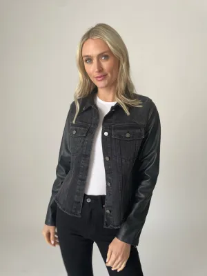 Denim Leather Jacket