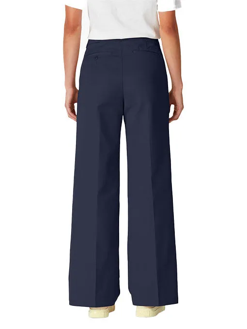 Dickies Women's Wide Leg Twill Pant Ink Navy