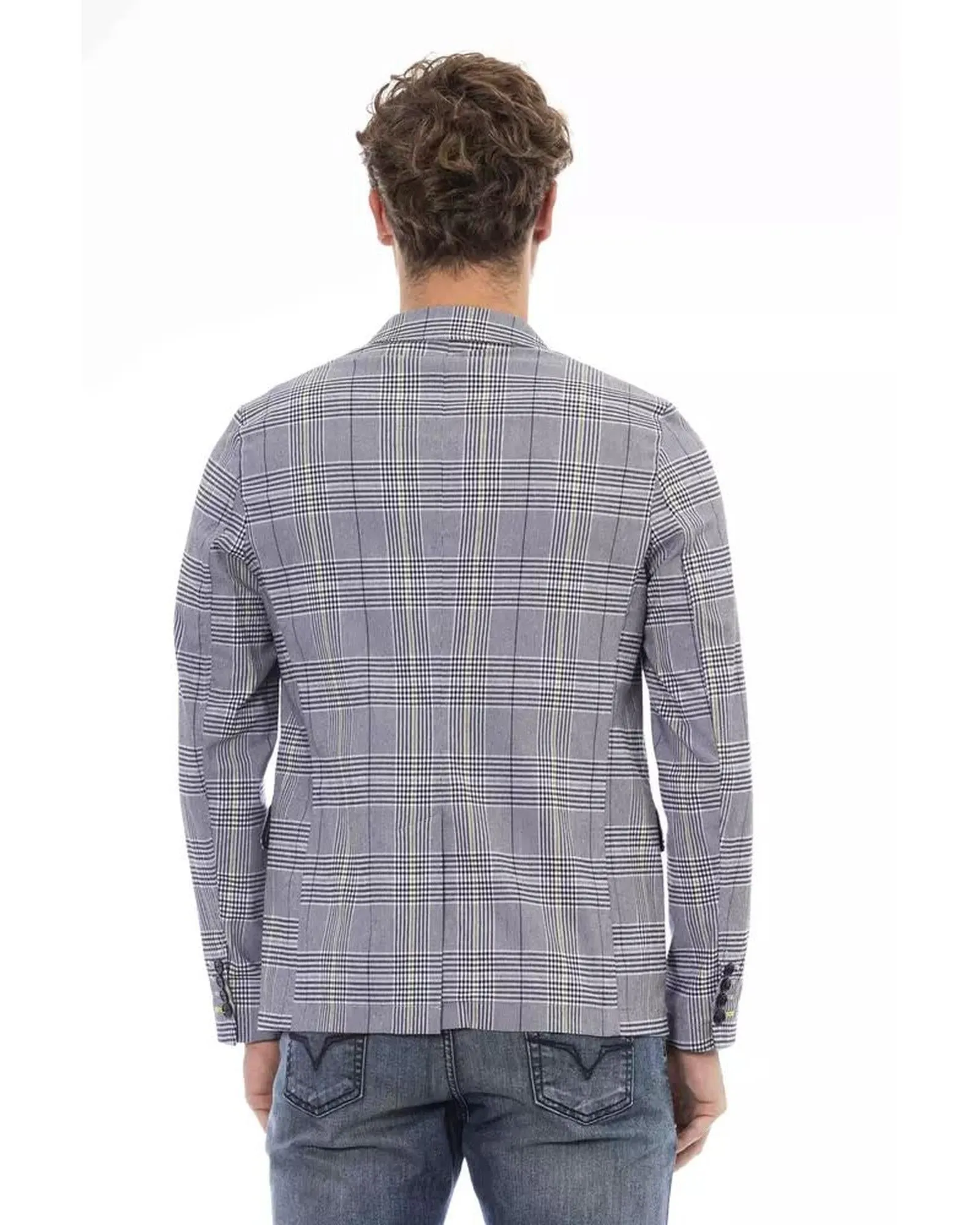 Distretto12 Men's Check Blazer