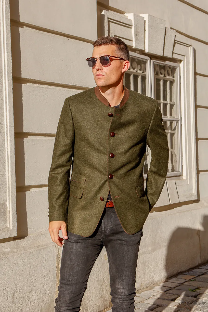 Edward - Classic Austrian Jacket in Olive