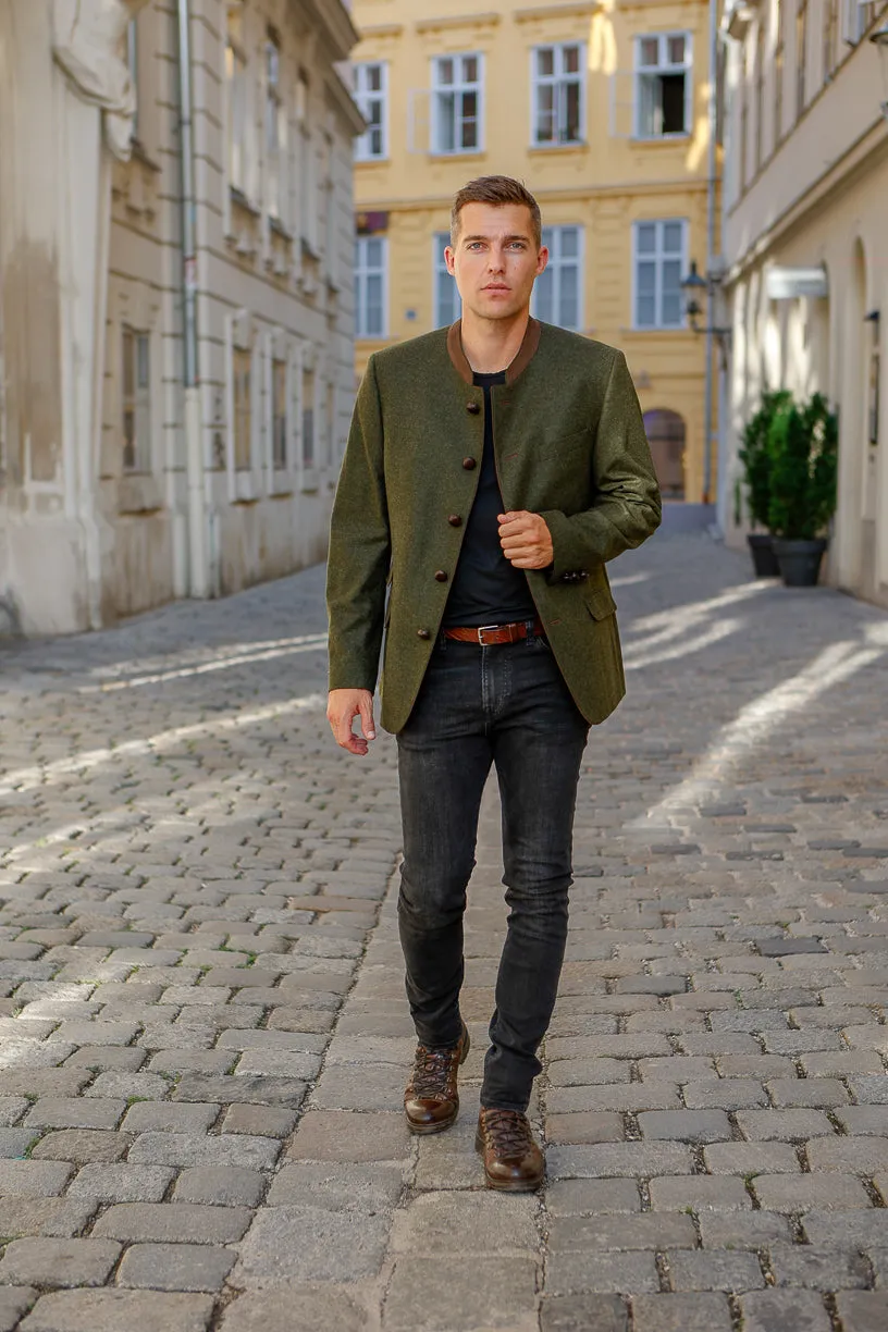 Edward - Classic Austrian Jacket in Olive