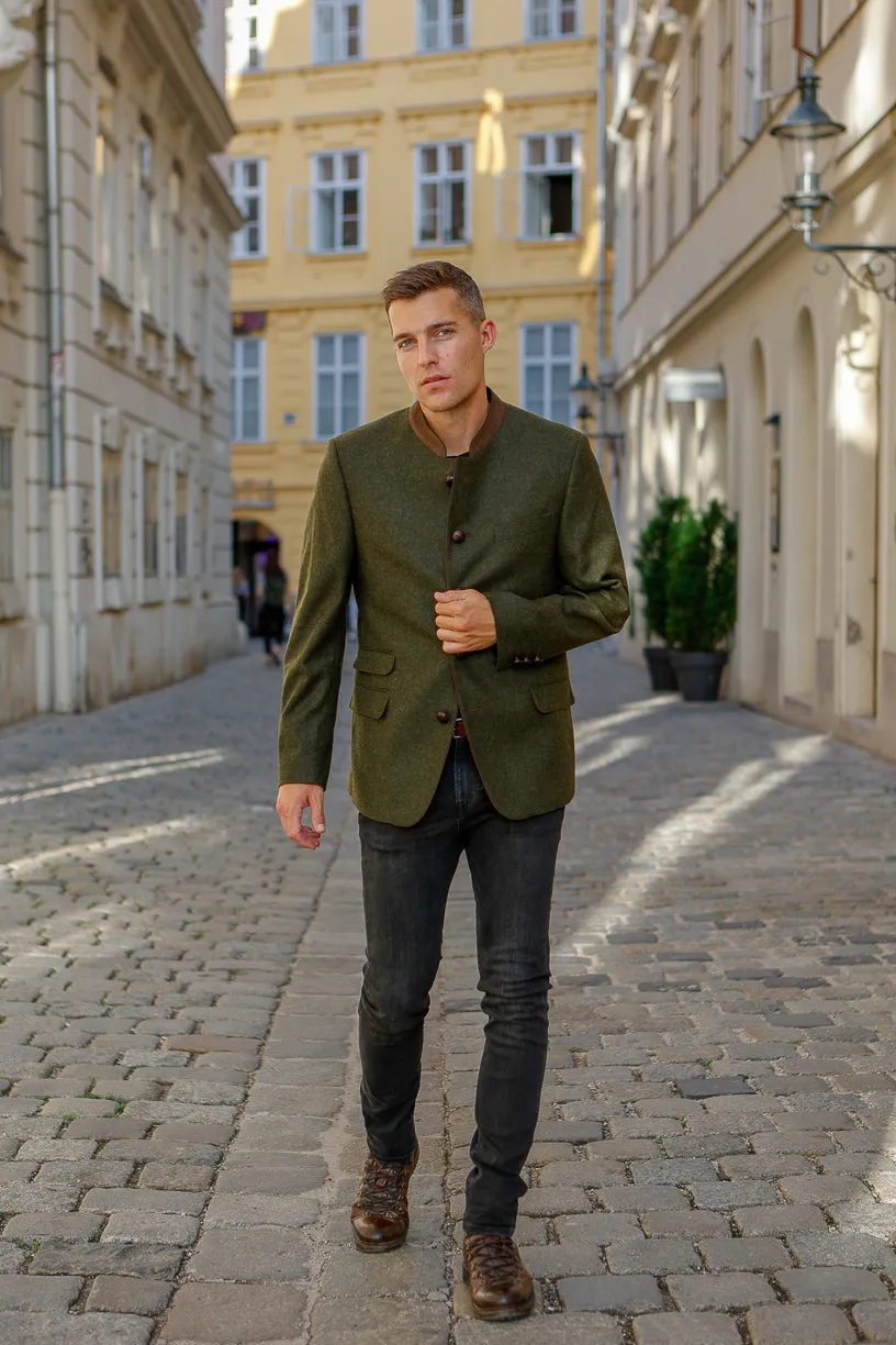 Edward - Classic Austrian Jacket in Olive