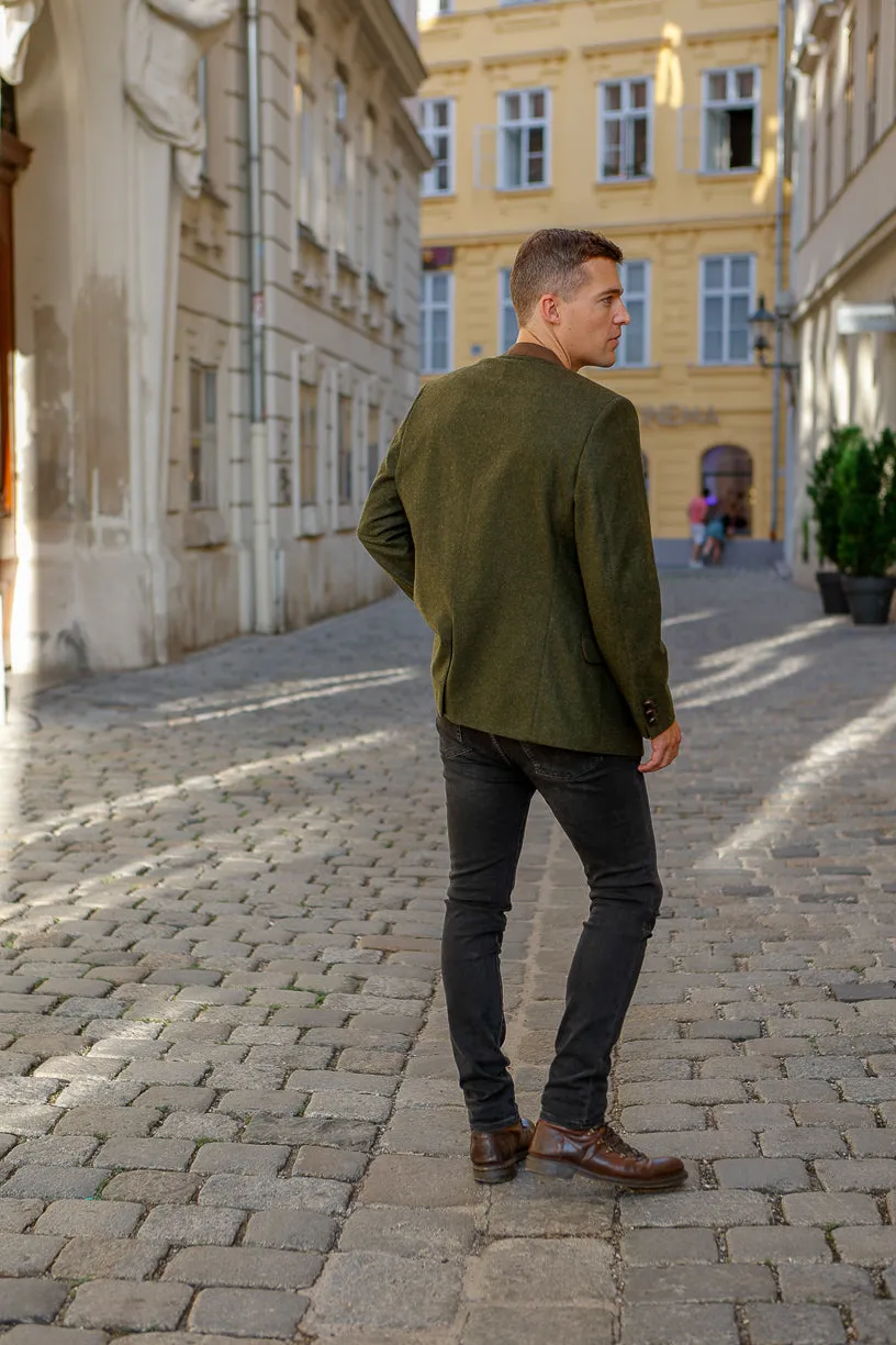 Edward - Classic Austrian Jacket in Olive