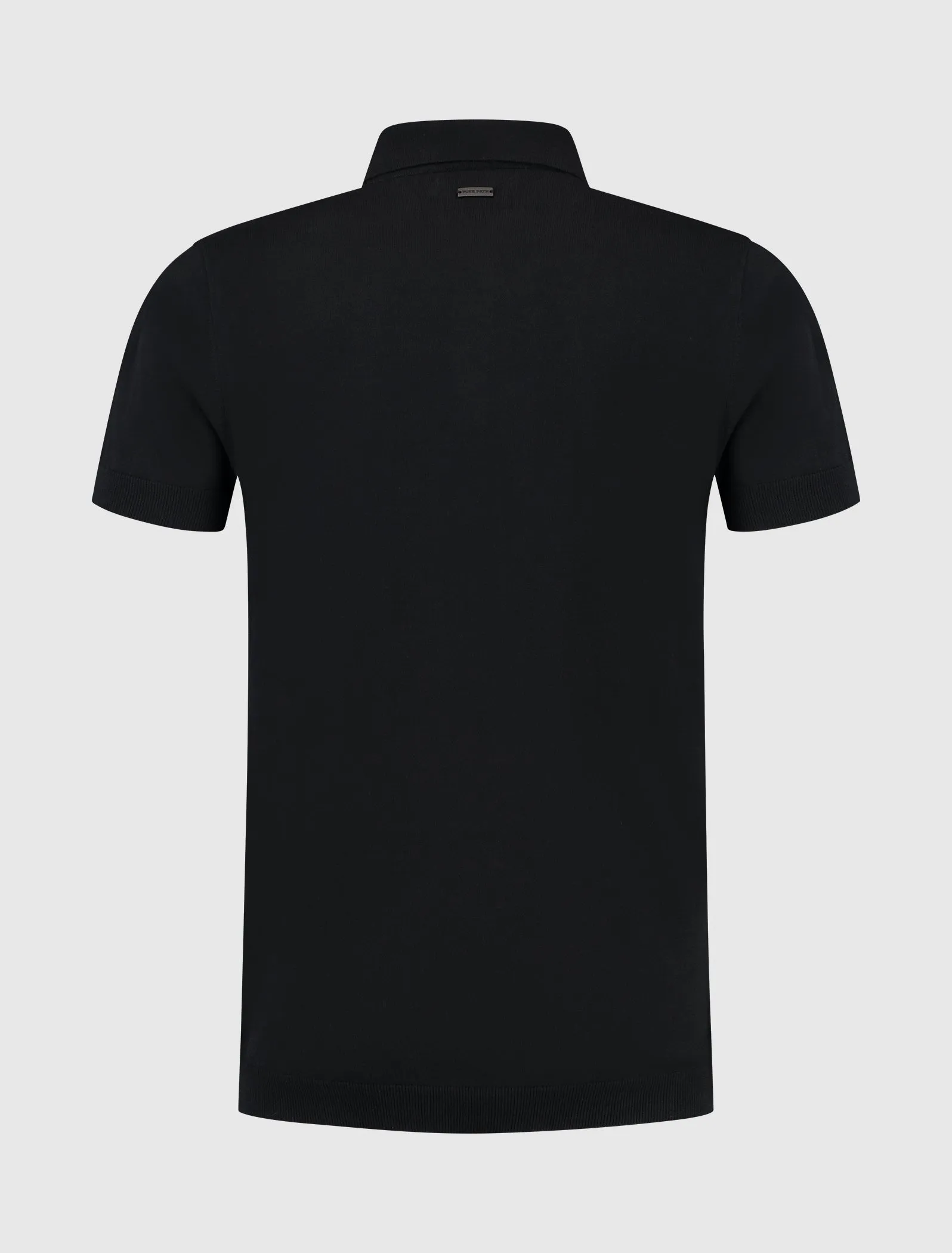 Essential Knitwear Polo | Black