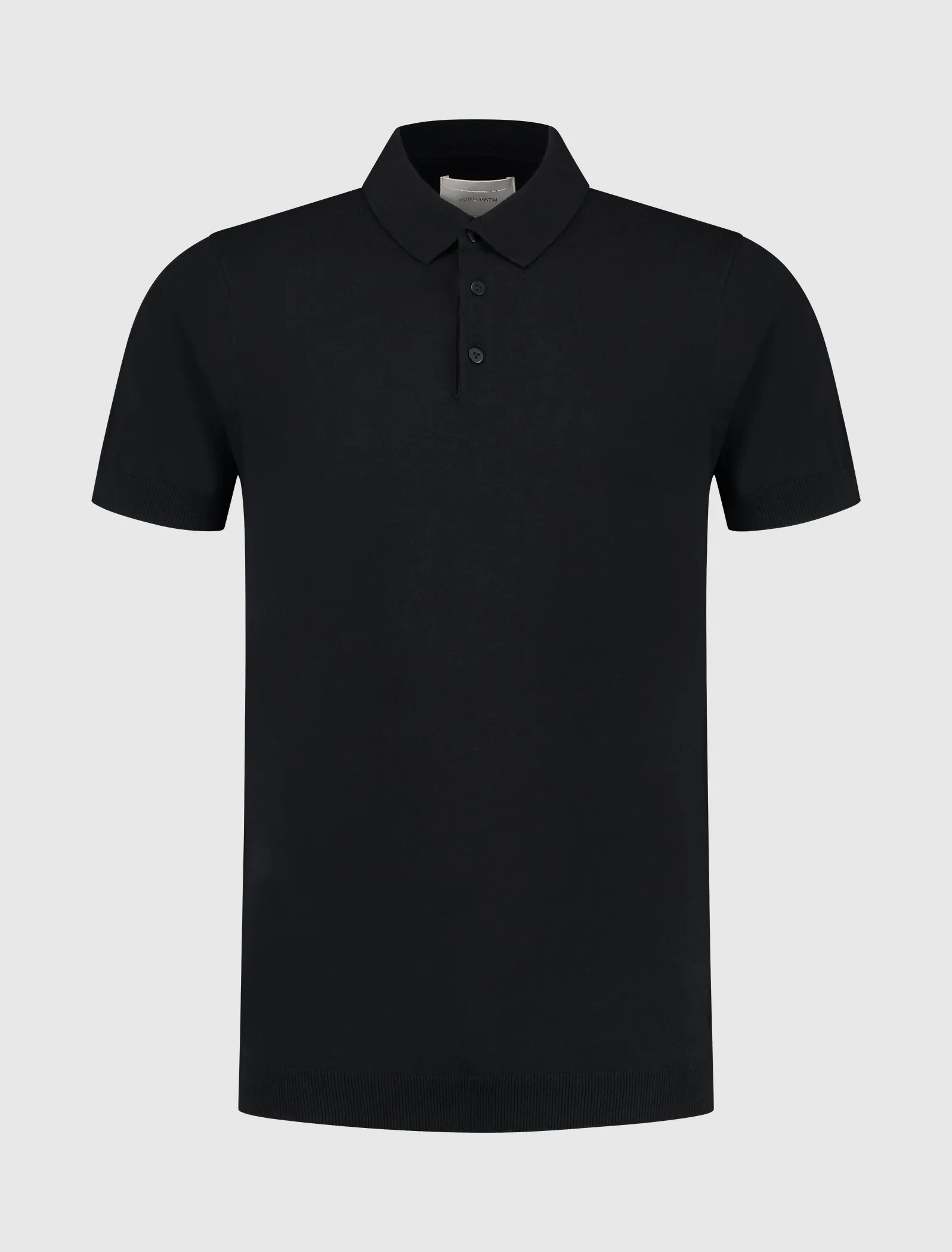 Essential Knitwear Polo | Black