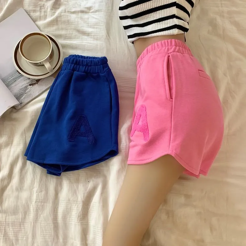 Faux Cotton Versatile Contrasting Colors Loose Fit Shorts