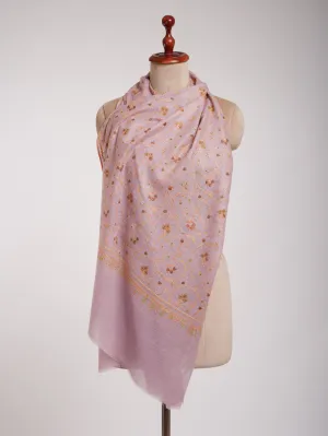 Floral Embroidered Indian Cashmere Pashmina Scarf