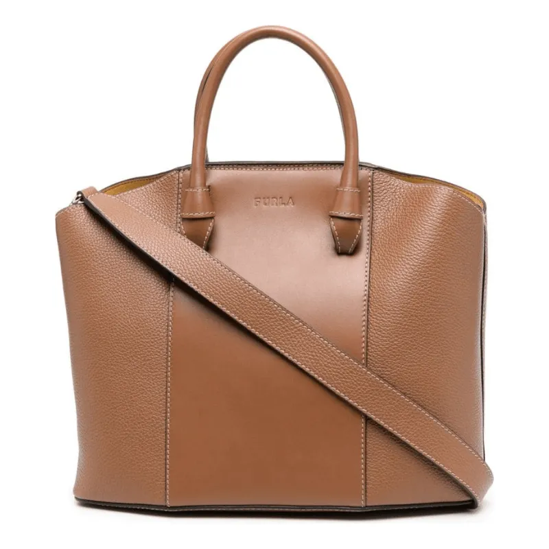 Furla Miastella Small Tote Bag - Cognac