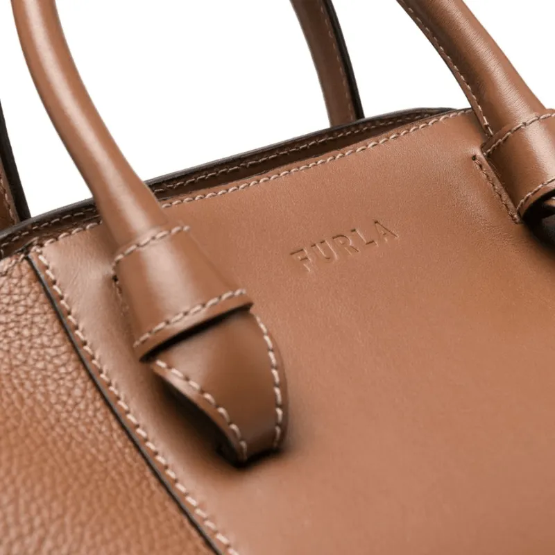 Furla Miastella Small Tote Bag - Cognac