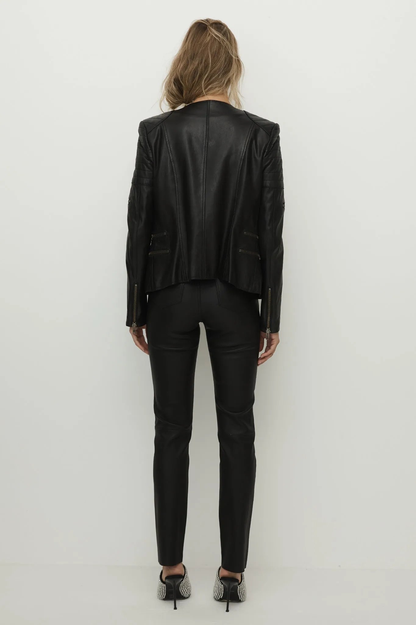 Greenwich Street Motor Jacket Black Leather