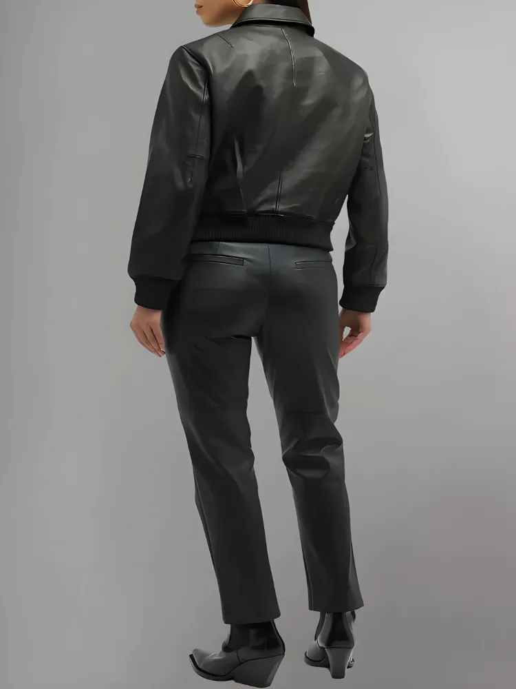 Icon Andrea Black Leather Jacket