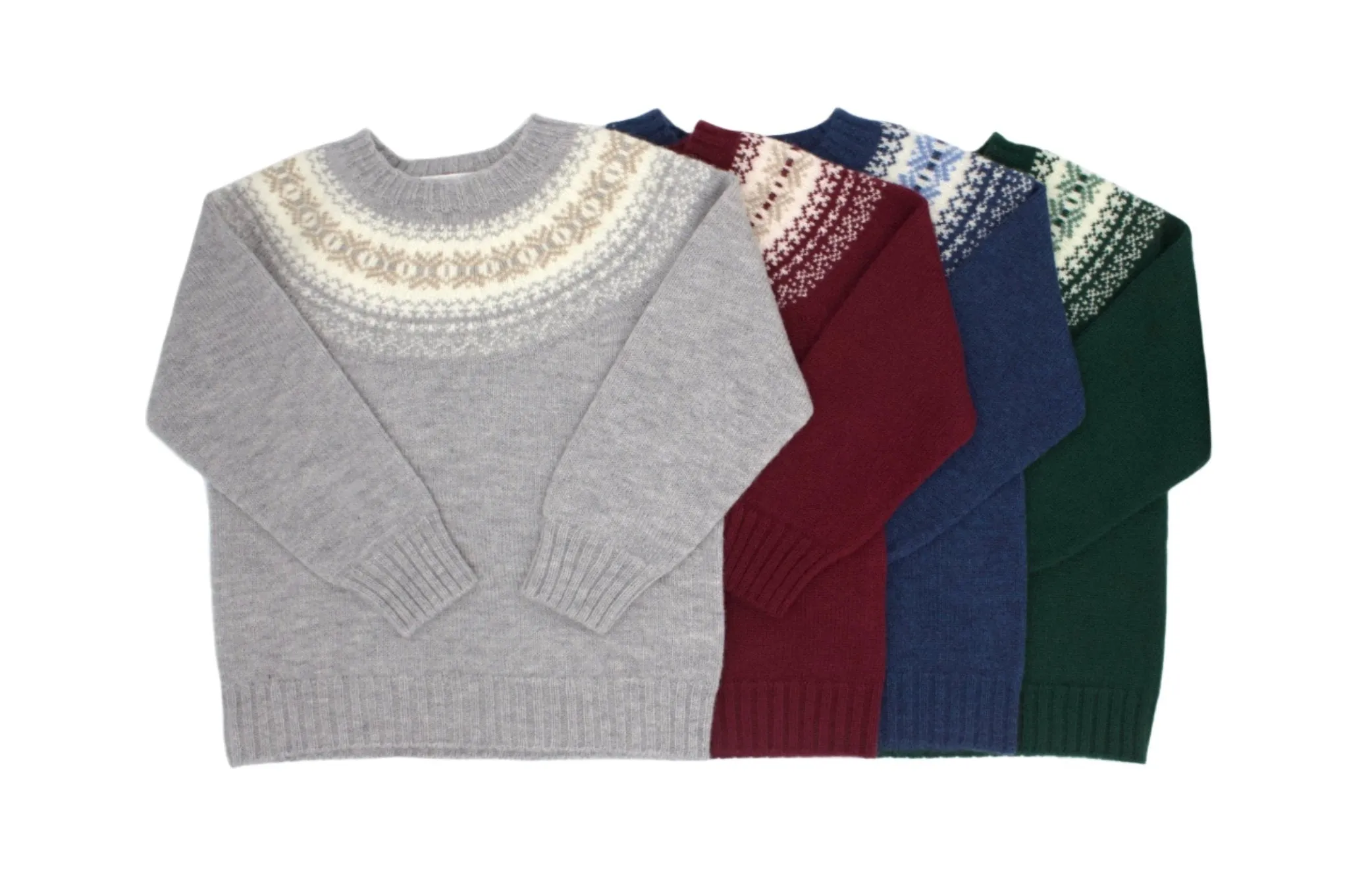 Jacquard Jumper - Bordeaux