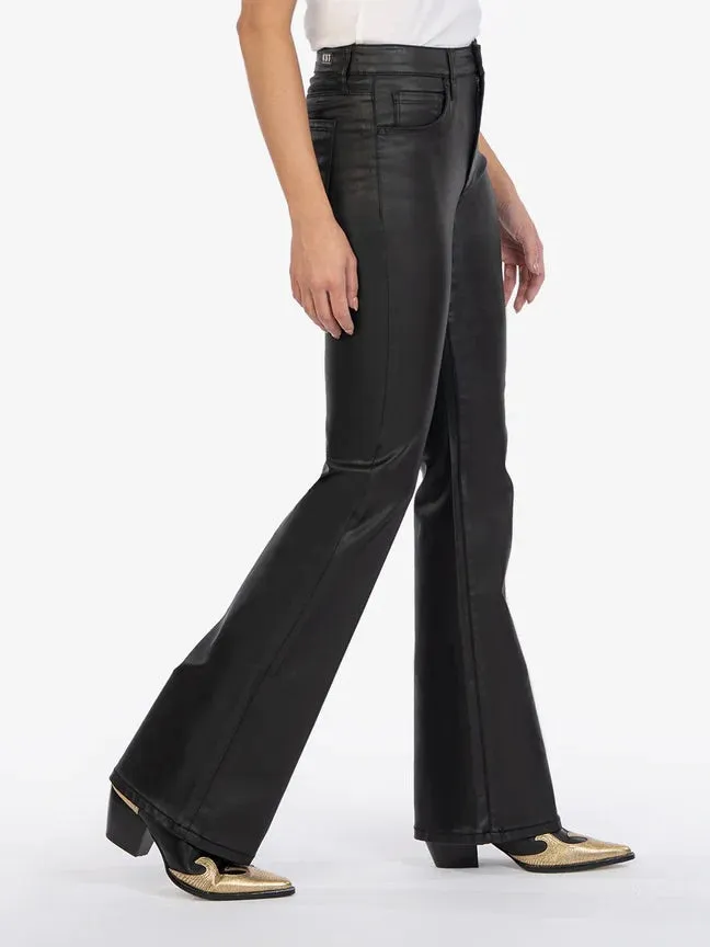 Kut Jeans : Ana Coated High Rise Flare