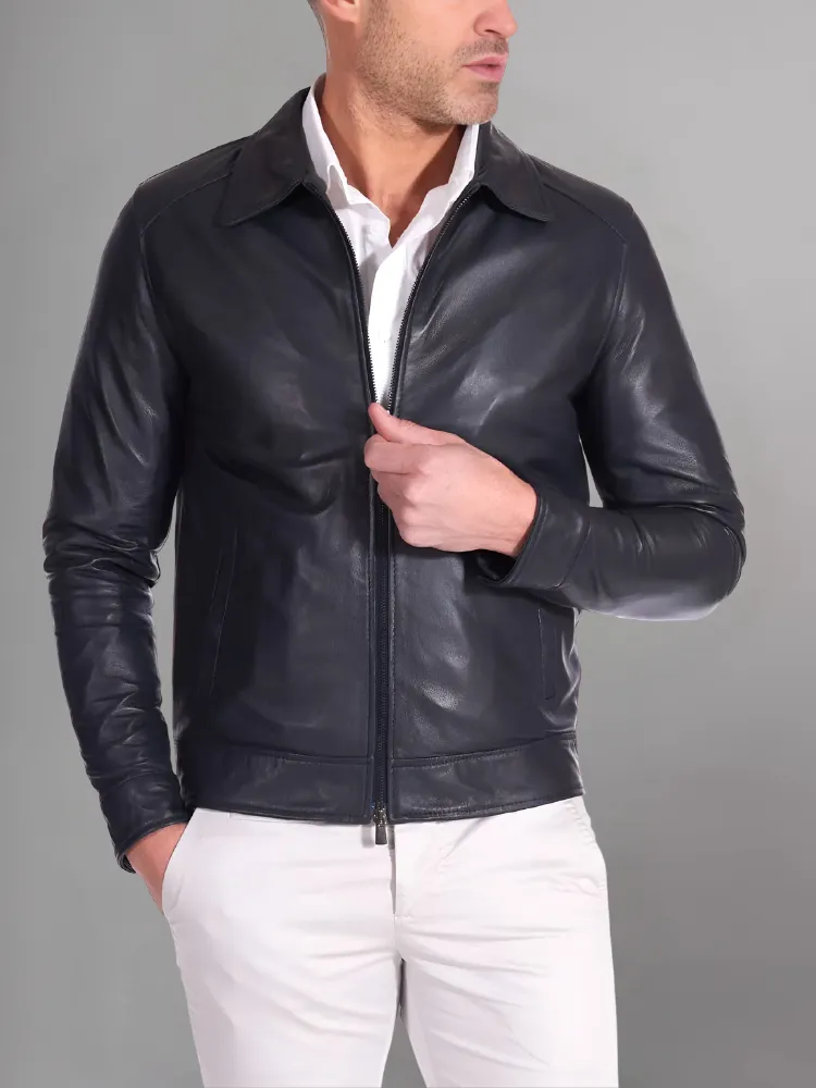 Men Winter Fashion Casual Leather Jacket