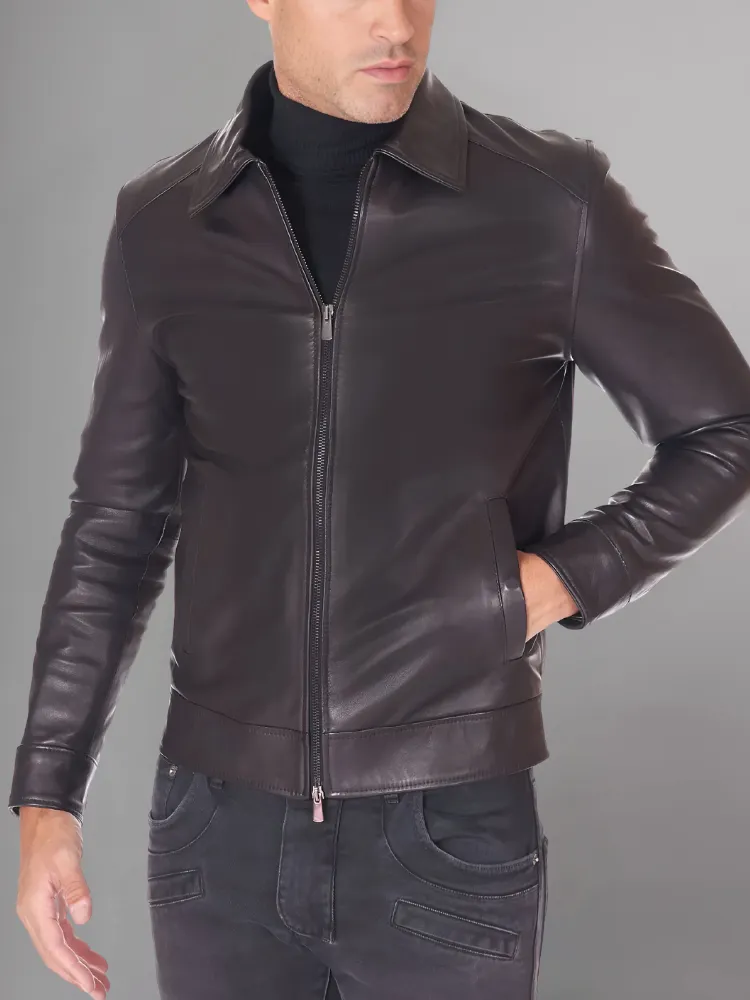 Men Winter Fashion Casual Leather Jacket