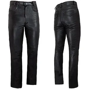 Men's Elite Plain Leather Jeans