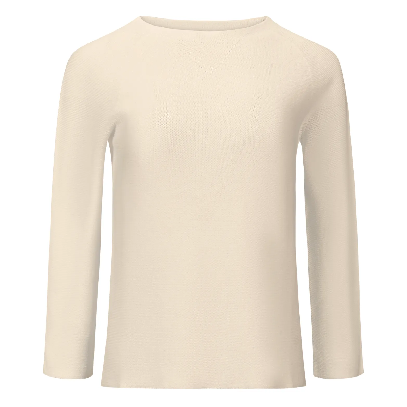 Monello Raglan Cotton Sweater - Ecru