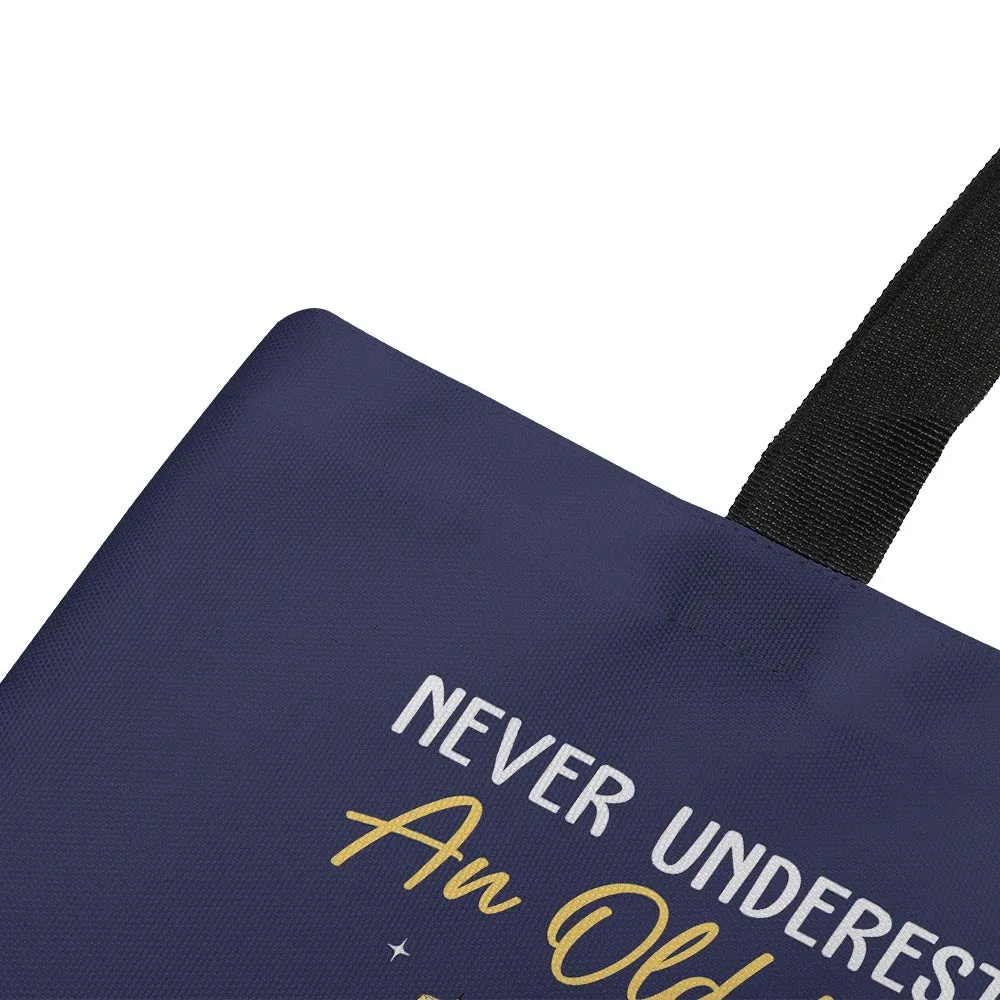 Never Underestimate An Old Woman Who Reads Many Books Book Lovers Gift TBF368