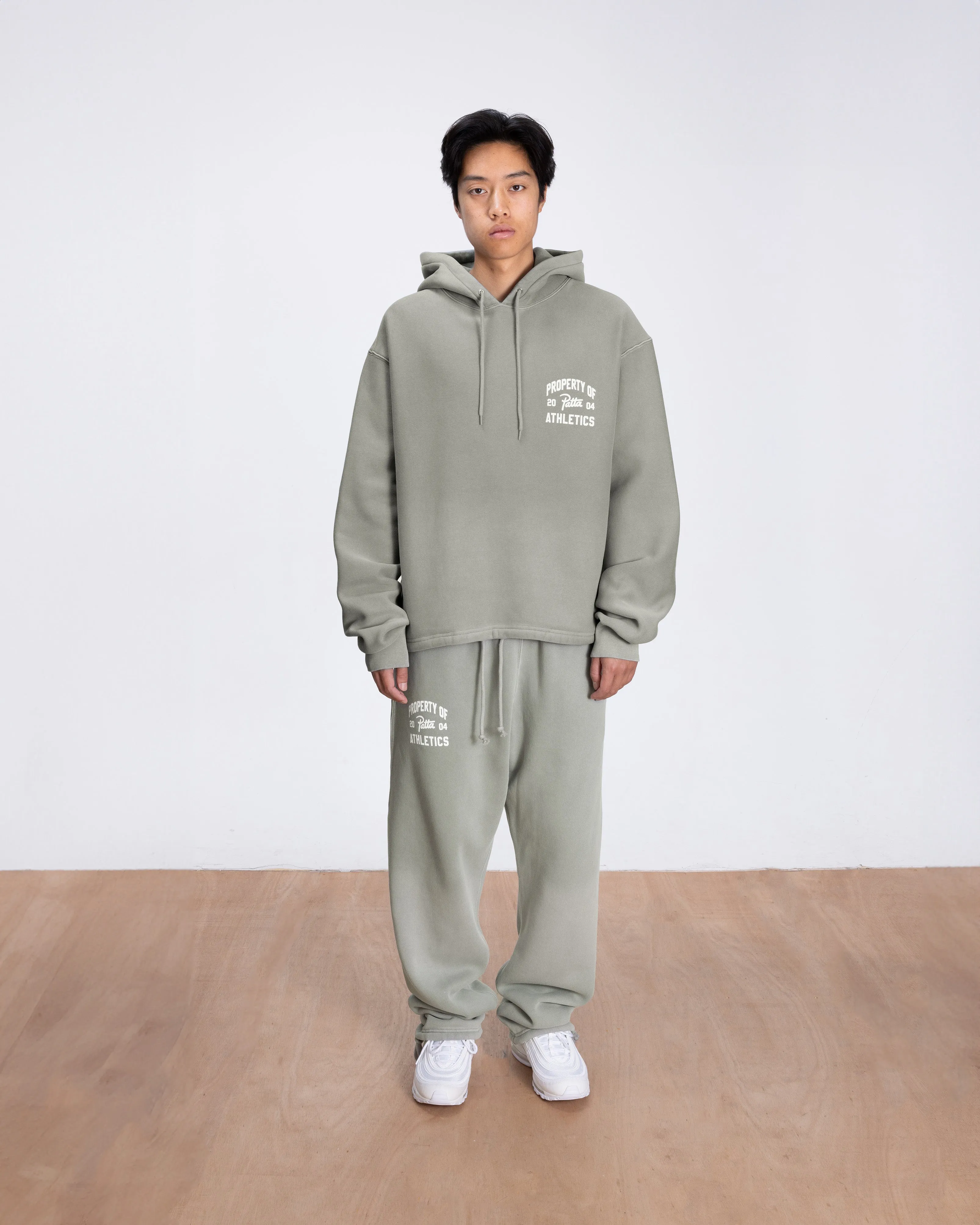 Patta Athletic Drawcord Straight Jogging Pants (Limestone)