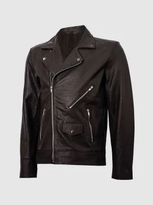 Perforated Leather Jacket