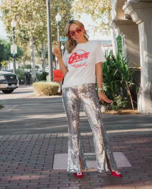 Sequin Flare Pants