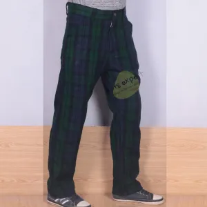 Tartan Acrylic Wool Simple Pant