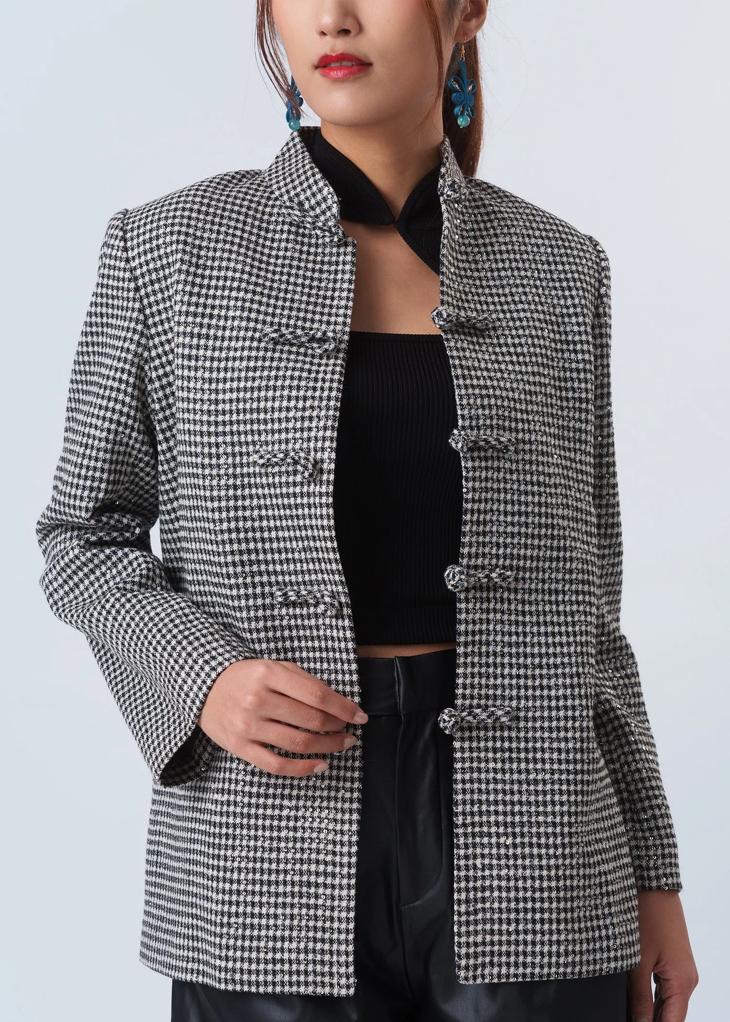 Tweed Tang Coat (Black/ White)