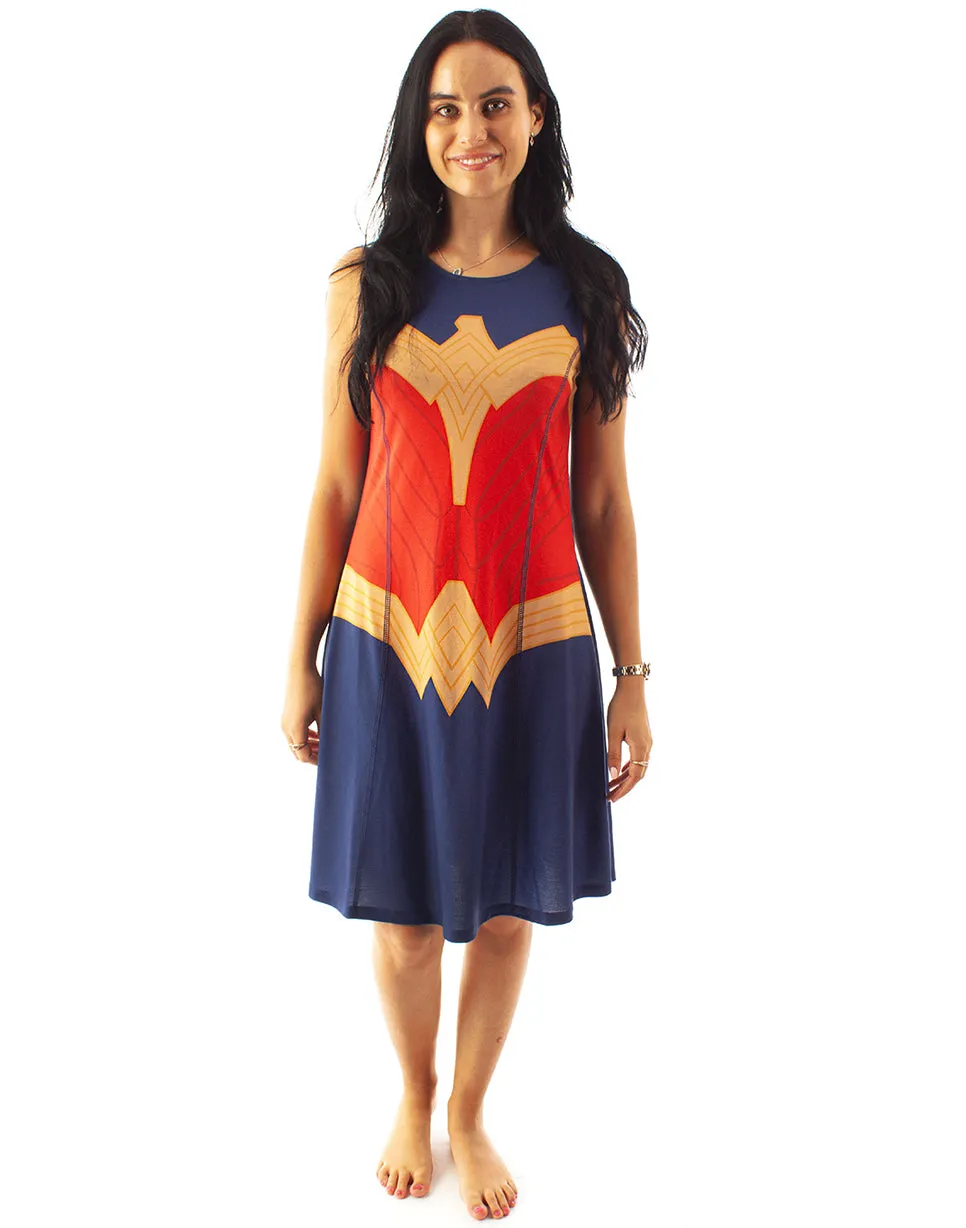 Wonder Woman Women's Costume Dress - Blue