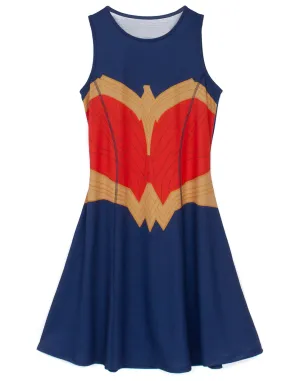 Wonder Woman Women's Costume Dress - Blue