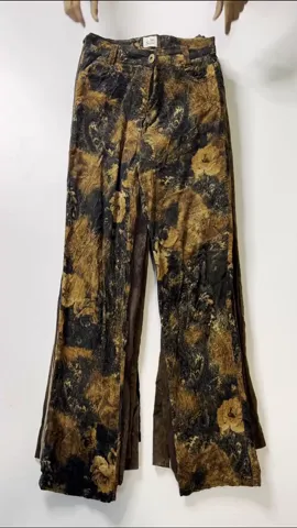 Y2K Unique Flared Corduroy Pants (RE-065)